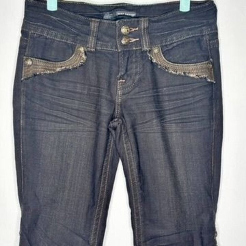 Mek Denim Leeds Capris Womens 27 brown grunge goth 90s y2k rock punk cyber